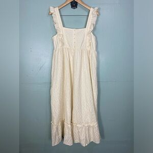 Noralee Ivory Eyelet Lucy Midi Dress Sz‎ XL